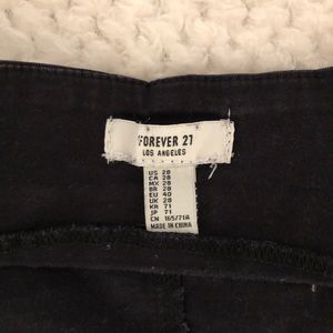 Black button up Jean skirt